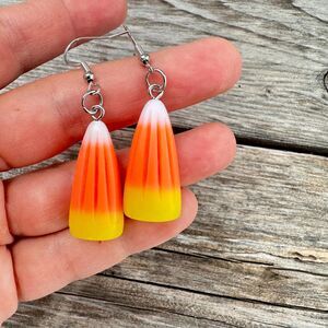 Candy Corn Earrings Halloween Earrings Candy Corn Jewelry